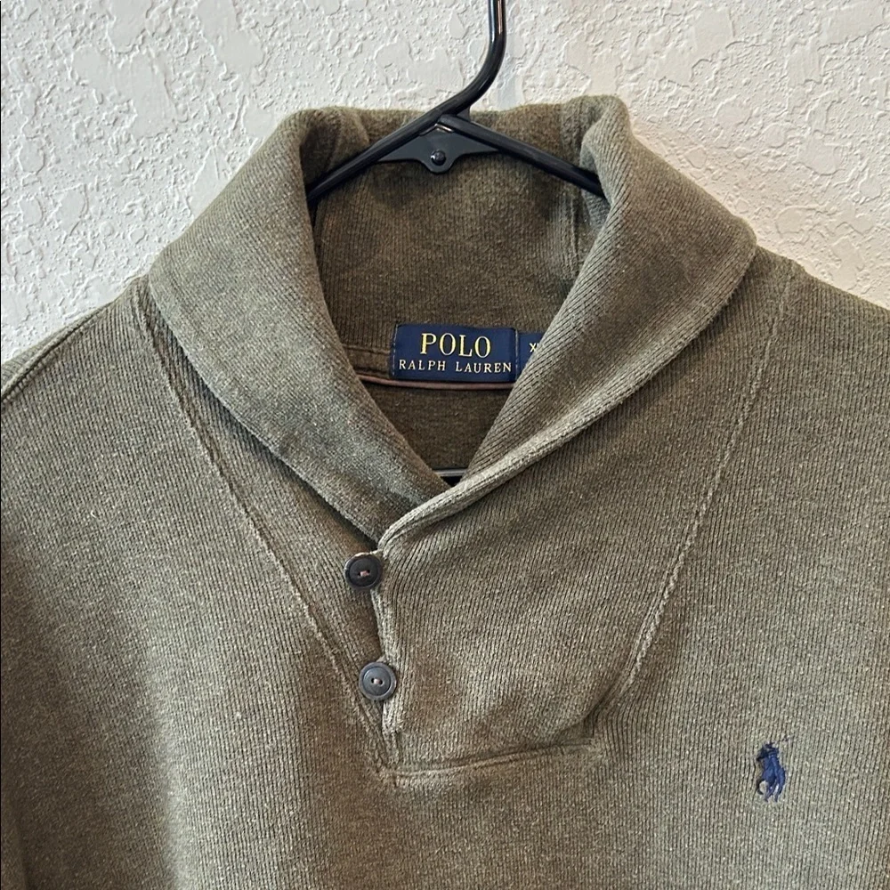 Polo by Ralph Lauren Men's Olive Turtleneck Sweater